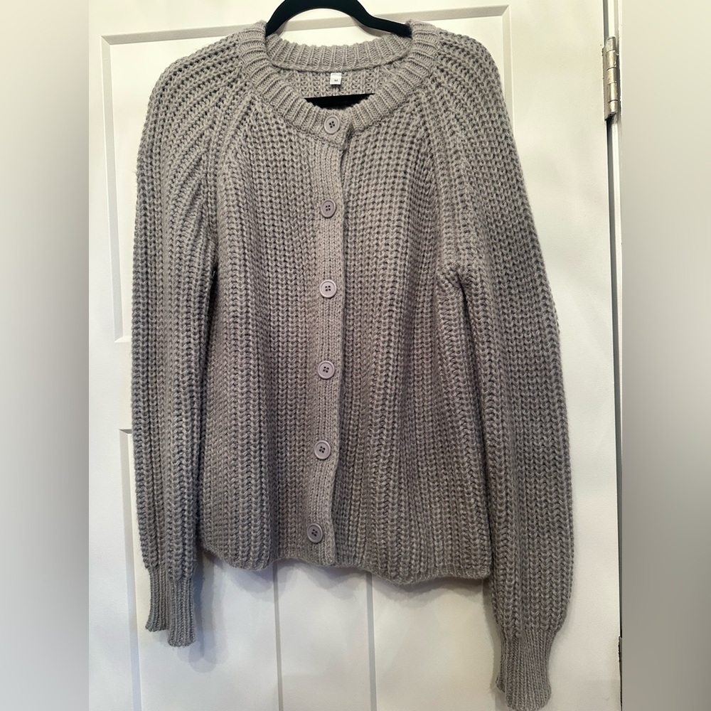 NWOT Knit Button Up Cardigan Sweater, size medium